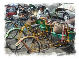 Becak in Malang